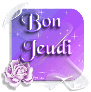 Gif animé Bon jeudi violet